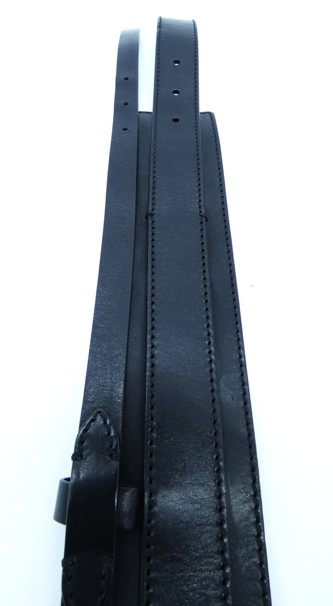BURBERRY Leather Wide Double Buckle Belt  Size 32 Burberry Black Leather Double Buckle Wide Belt – Occhi Azzurri main image 2