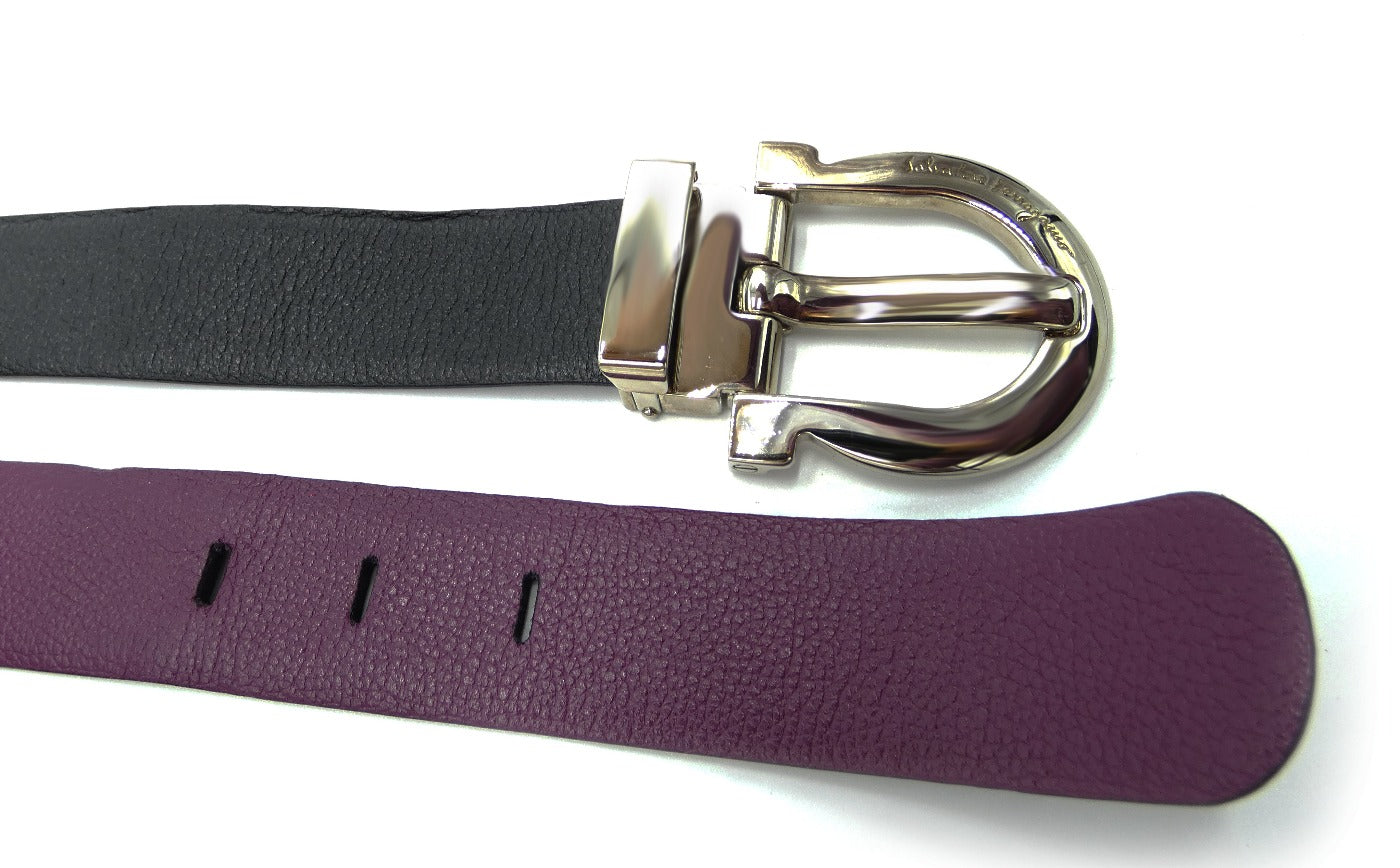 Salvatore Ferragamo Reversible Leather Gancini Belt Belt Salvatore Ferragamo
