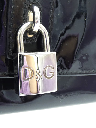 Dolce & Gabbana D&G Black Patent Wallet Wallet Dolce & Gabbana