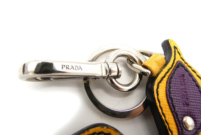 Prada Leather Butterfly Keychain Keychains Prada