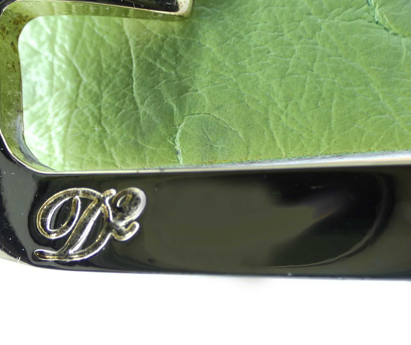 DSquared2 Green Ostrich Embossed Leather Belt Belt DSquared2