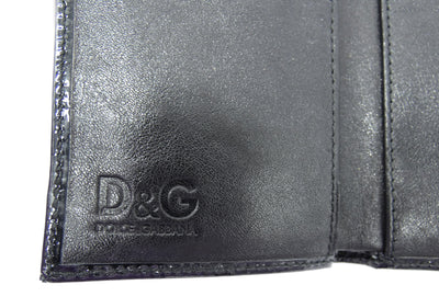 Dolce & Gabbana D&G Black Patent Wallet Wallet Dolce & Gabbana