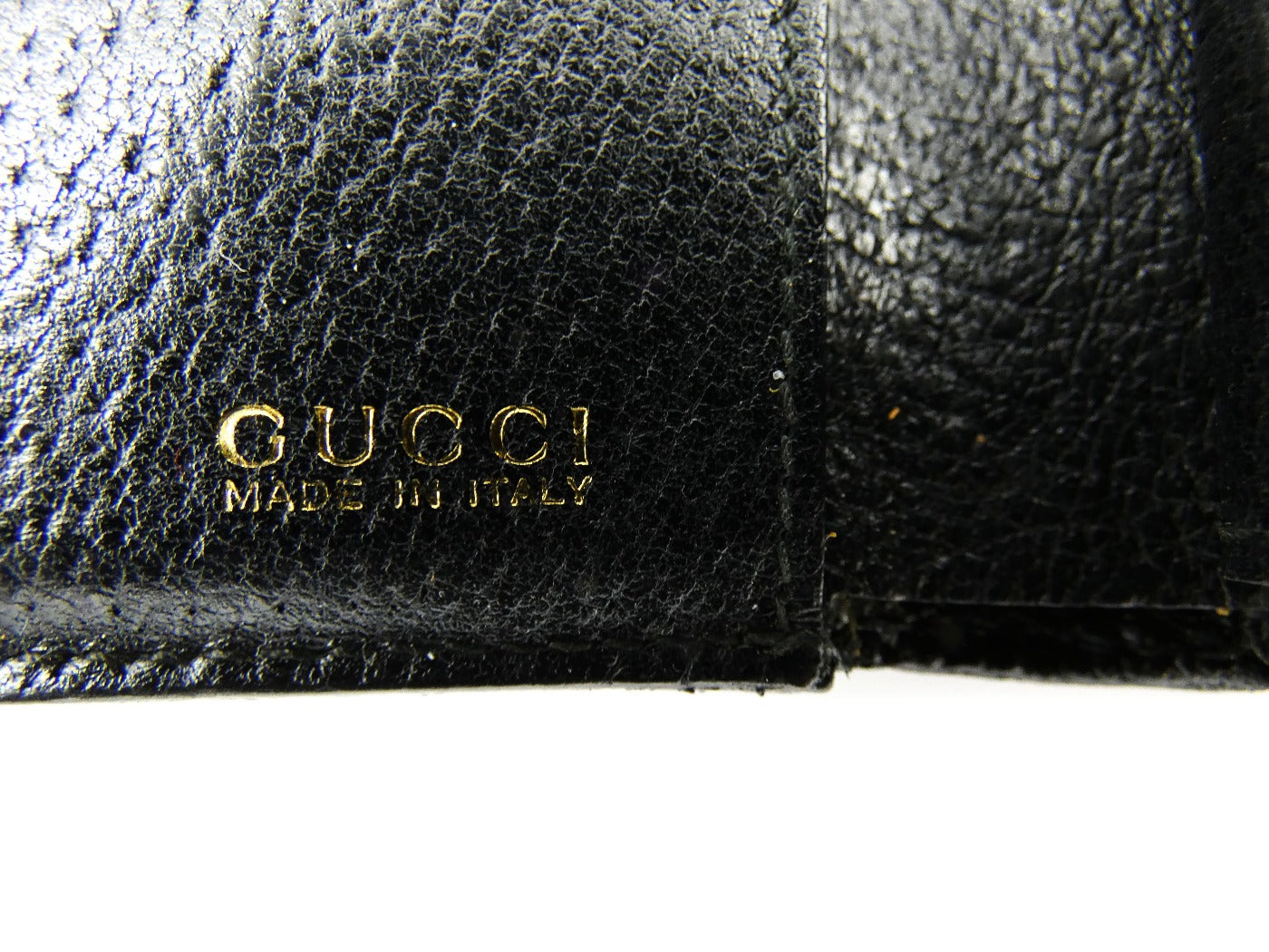 Gucci Vintage Bi-Fold Horsebit Black Leather Wallet Wallet Gucci