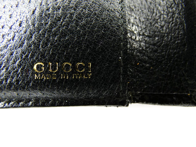 Gucci Vintage Bi-Fold Horsebit Black Leather Wallet Wallet Gucci