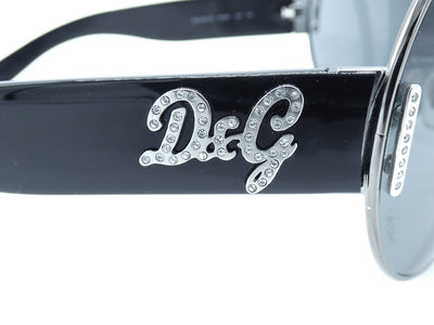 Dolce & Gabbana Shield Aviator Crystal Sunglasses DG 6022-B Sunglasses Dolce & Gabbana