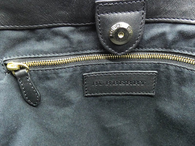 Burberry Canterbury Black Leather Bag Bag Burberry