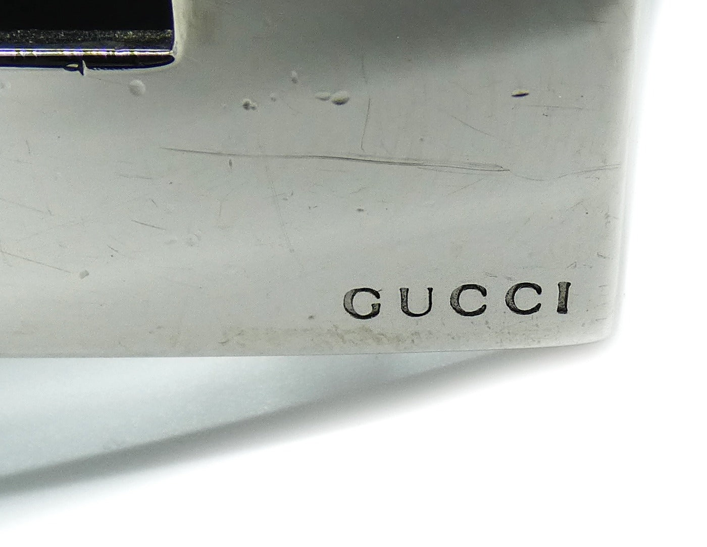 Gucci Vintage G Buckle Black Leather Belt Belt Gucci
