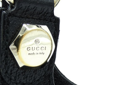 Gucci Vintage Black GG Canvas and Leather Charmy Hobo Bag Gucci