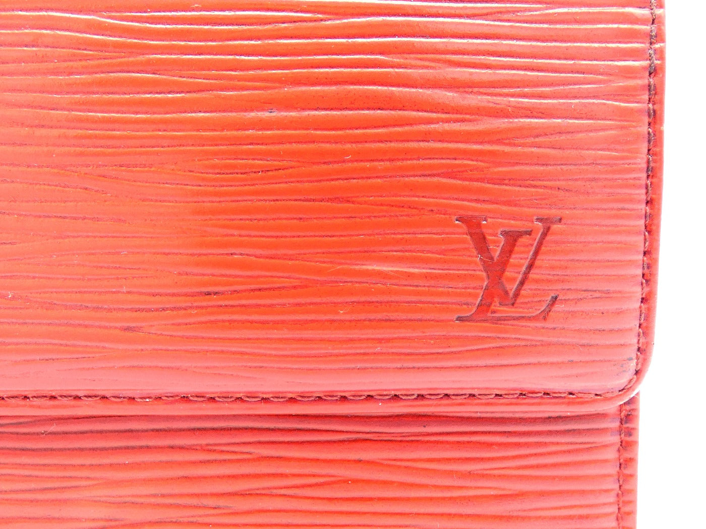 Louis Vuitton Vintage Red Epi Leather Continental Wallet Wallet Louis Vuitton