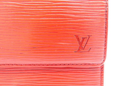 Louis Vuitton Vintage Red Epi Leather Continental Wallet Wallet Louis Vuitton