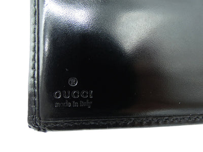 Gucci GG Black Imprime Men's Leather Wallet Wallet Gucci