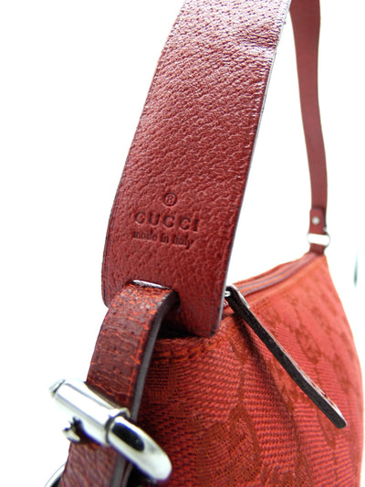 Gucci Red Canvas Guccissimo GG Pochette Bag Gucci
