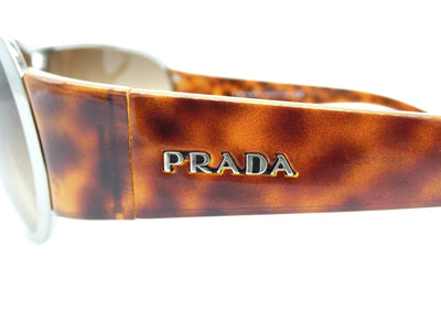 Prada Tortoise and Silver Sunglasses SPR70G Sunglasses Prada