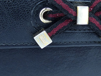 Gucci Black Leather Continental Princy Vintage Wallet Wallet Gucci