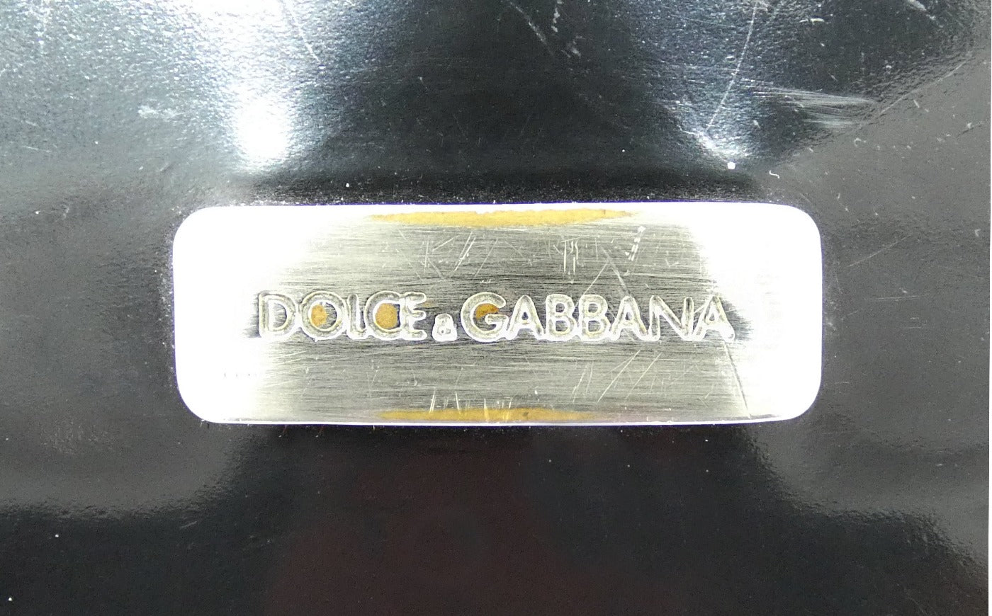 Dolce & Gabbana Black Polished Vintage Organizer Wallet Wallet Dolce & Gabbana