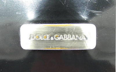 Dolce & Gabbana Black Polished Vintage Organizer Wallet Wallet Dolce & Gabbana