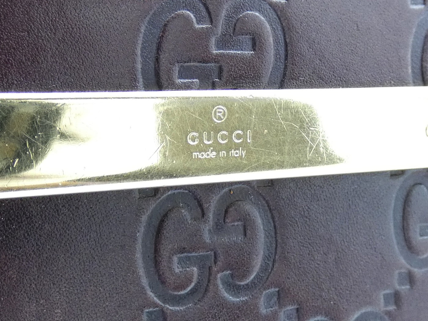 Gucci Guccissimo Bordeaux Vintage Long Wallet Wallet Gucci