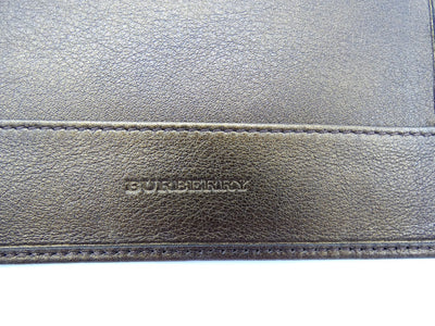 Burberry Copper Metallic Leather Passport Holder Wallet Burberry