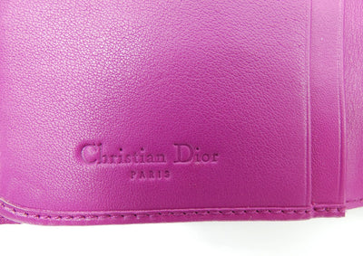 Christian Dior Fuchsia Python and Tweed Wallet Wallet Christian Dior