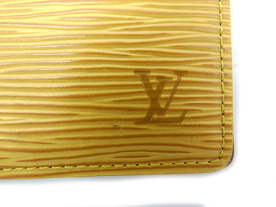 Louis Vuitton Yellow Epi Agenda Wallet Louis Vuitton