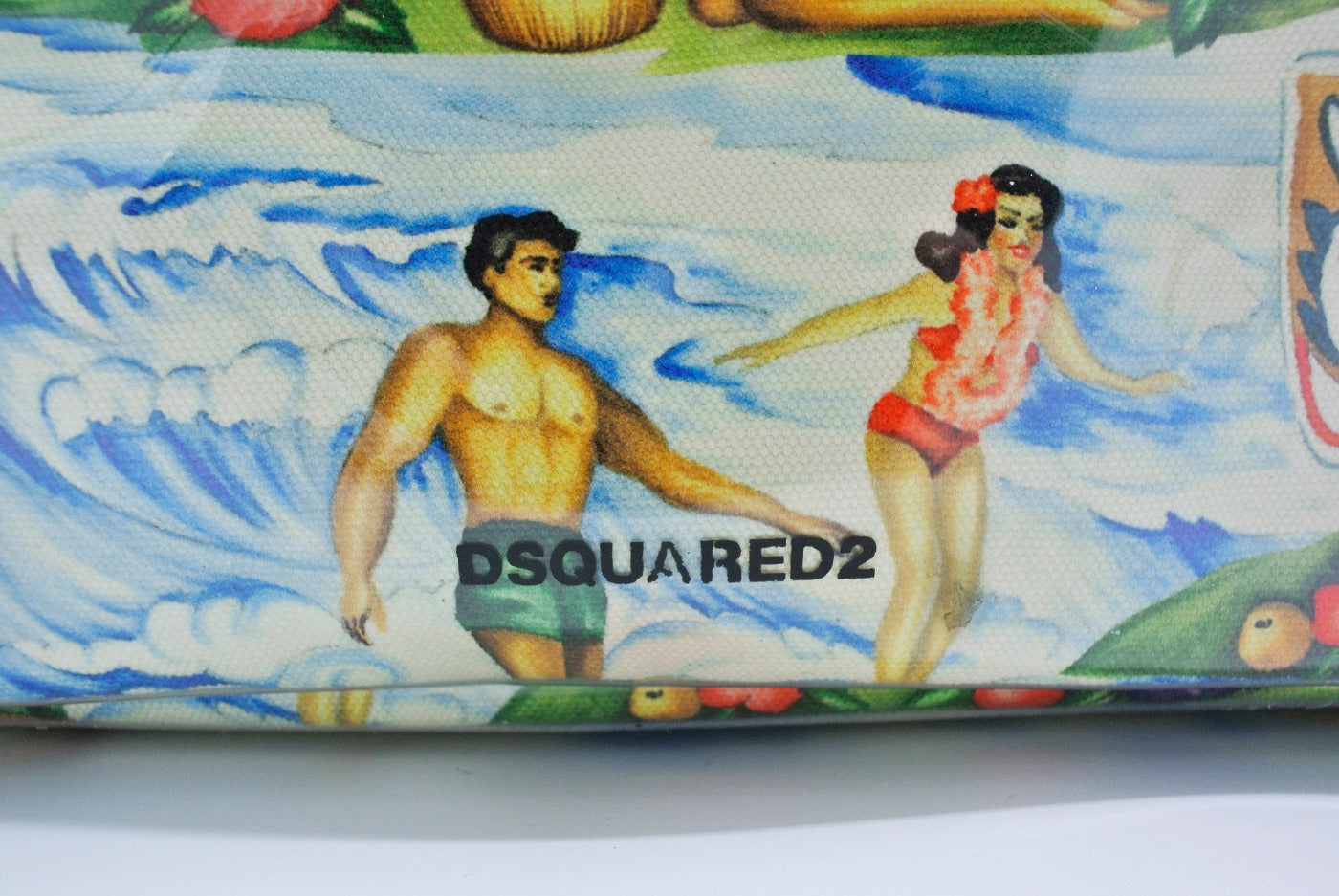 Dsquared2 Large Hawaiian PVC Beach Tote Bag DSquared2
