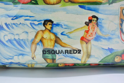 Dsquared2 Large Hawaiian PVC Beach Tote Bag DSquared2