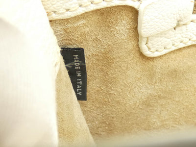 Miu Miu White Leather Madras 2way Bag Bag Miu Miu
