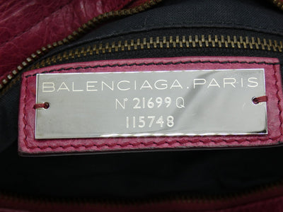 Balenciaga Pourpre Agneau Classic City Motorcycle Bag Bag Balenciaga