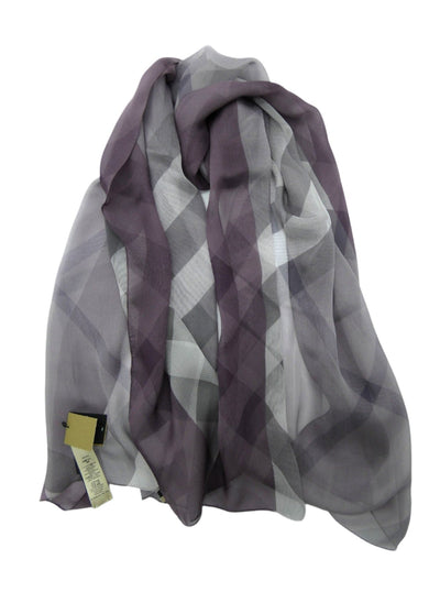 Burberry Silk Giant Nova Check Lilac Scarf Scarf Burberry