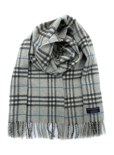 Burberry Lambswool House Check Grey Scarf Scarf Burberry
