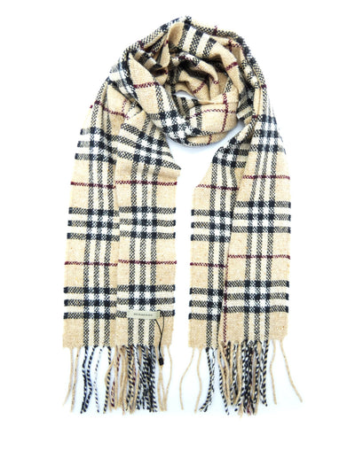 Burberry Light Camel Classic Nova Check Scarf Scarf Burberry