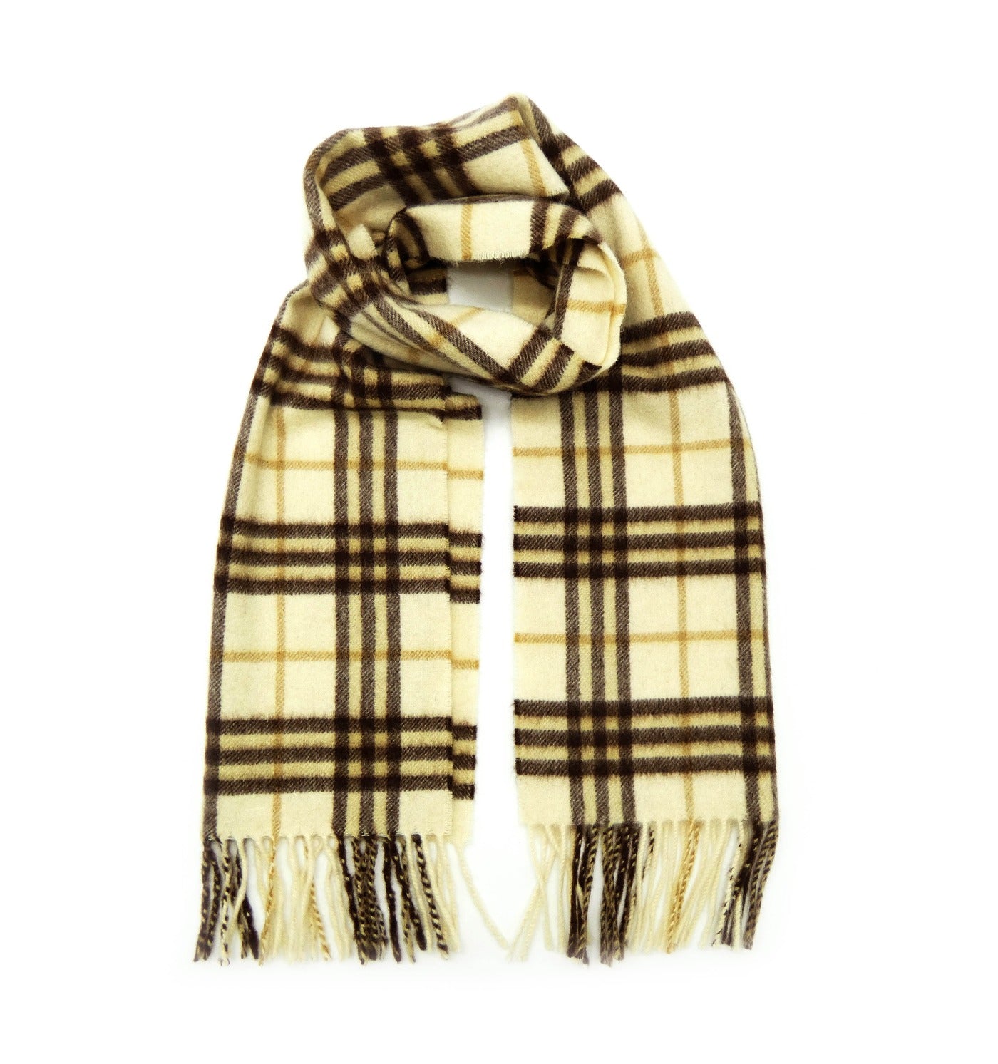 Burberry Cashmere Cream Nova Check Scarf Scarf Burberry