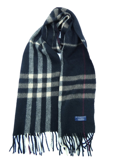 Burberry Lambswool Giant Nova Check Black Scarf Scarf Burberry