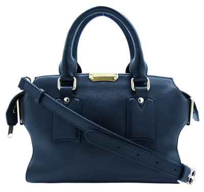 Burberry Black Leather Small Clifton Handbag Bag Burberry