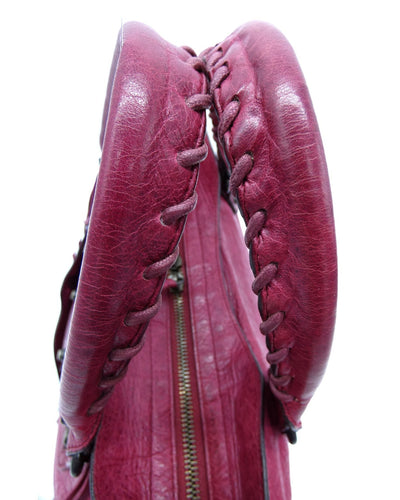 Balenciaga Pourpre Agneau Classic City Motorcycle Bag Bag Balenciaga