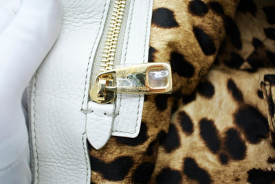 Dolce & Gabbana Convertible Ivory Leather Flap Bag Bag Dolce & Gabbana