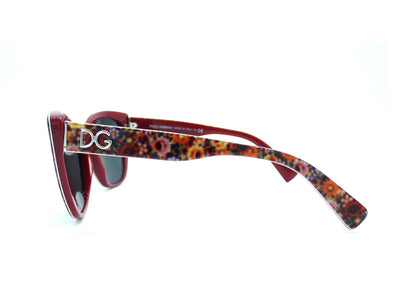 Dolce & Gabbana Mottled Red Floral Sunglasses DG 4216 Sunglasses Dolce & Gabbana