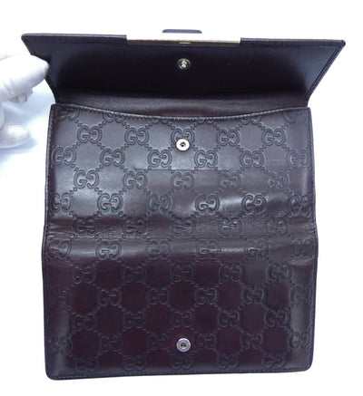 Gucci Guccissimo Bordeaux Vintage Long Wallet Wallet Gucci