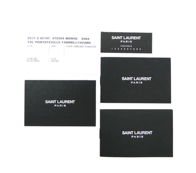 Saint Laurent Rouge Grain De Poudre Large Envelope Wallet Wallet YSL