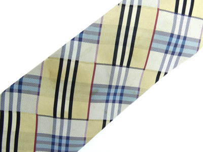 Burberry Classic Nova Check Patchwork Silk Tie Ties Burberry