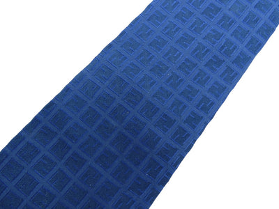 Fendi Blue FF Monogram Graphic Silk Tie Ties Fendi