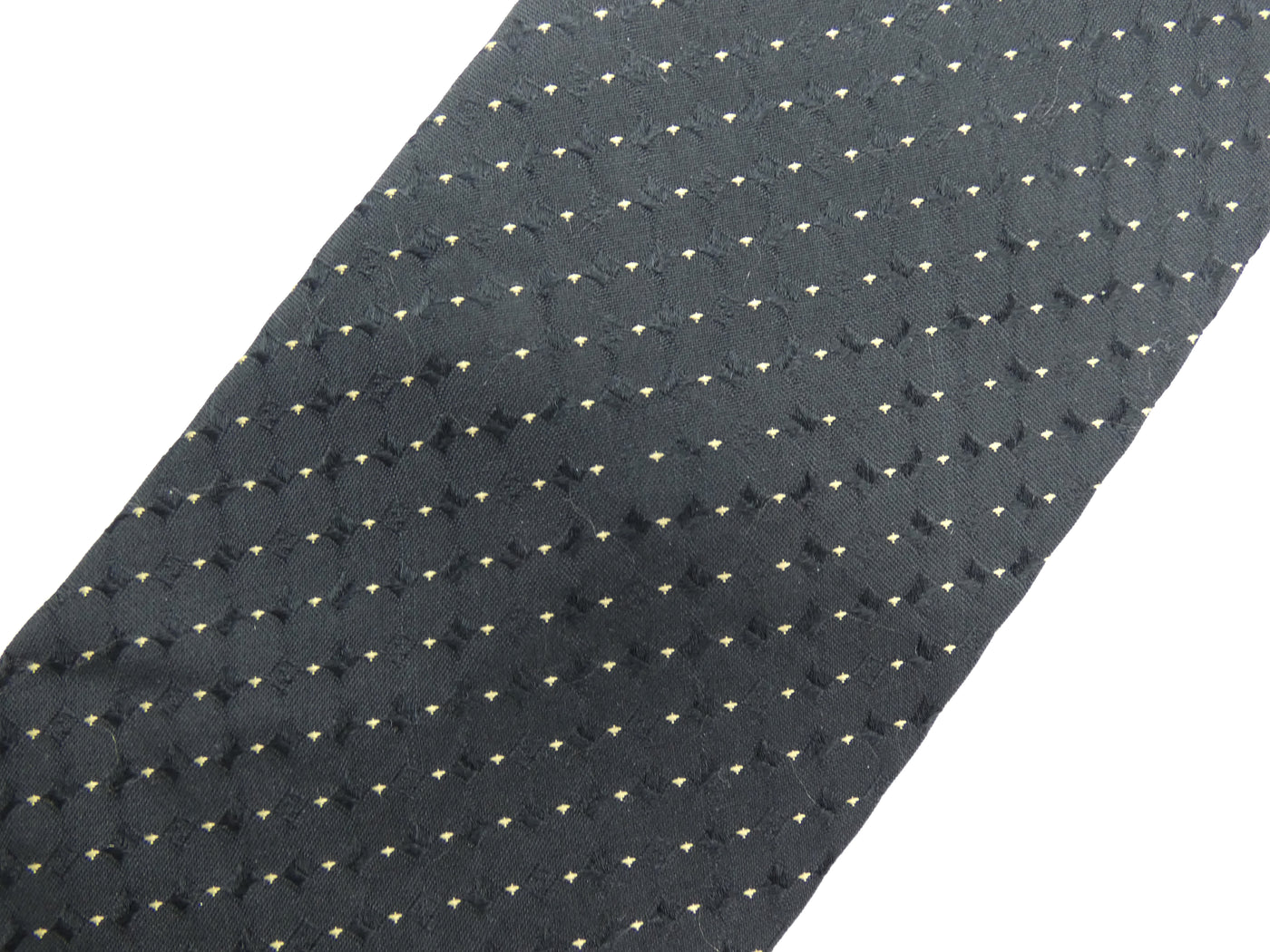 Fendi Vintage Black Silk Tie Ties Fendi
