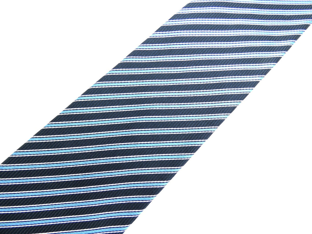 Balenciaga Graphic Blue Striped Tie – Occhi Azzurri
