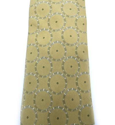 Gucci Vintage Beige and Cream Graphic Tie Ties Gucci