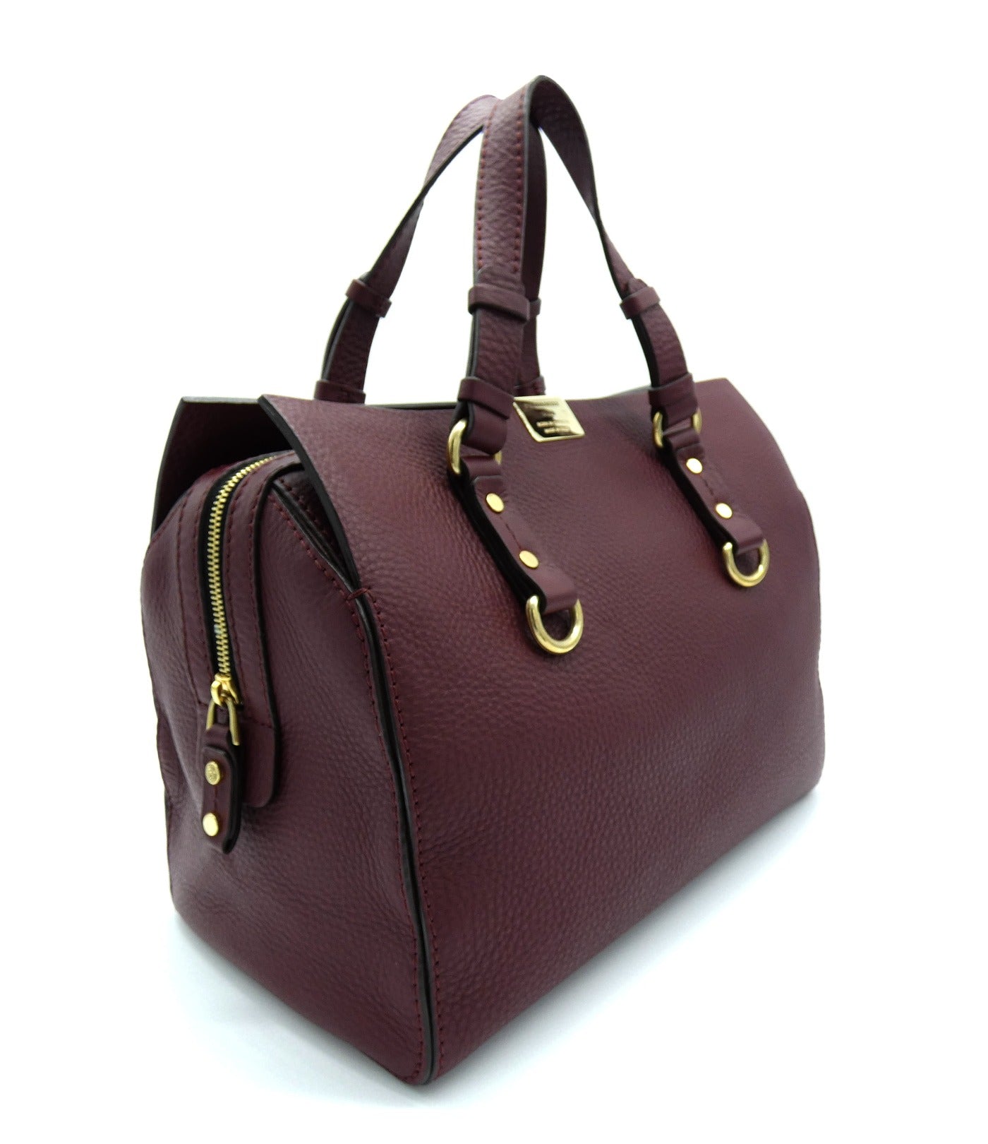 DSquared2 Bordeaux Leather Bauletto Boston Bag Bag DSquared2