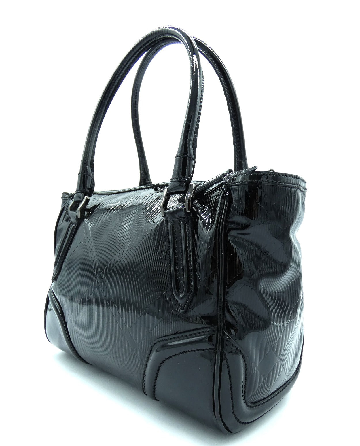 Burberry Anford Black Patent Bag Bag Burberry