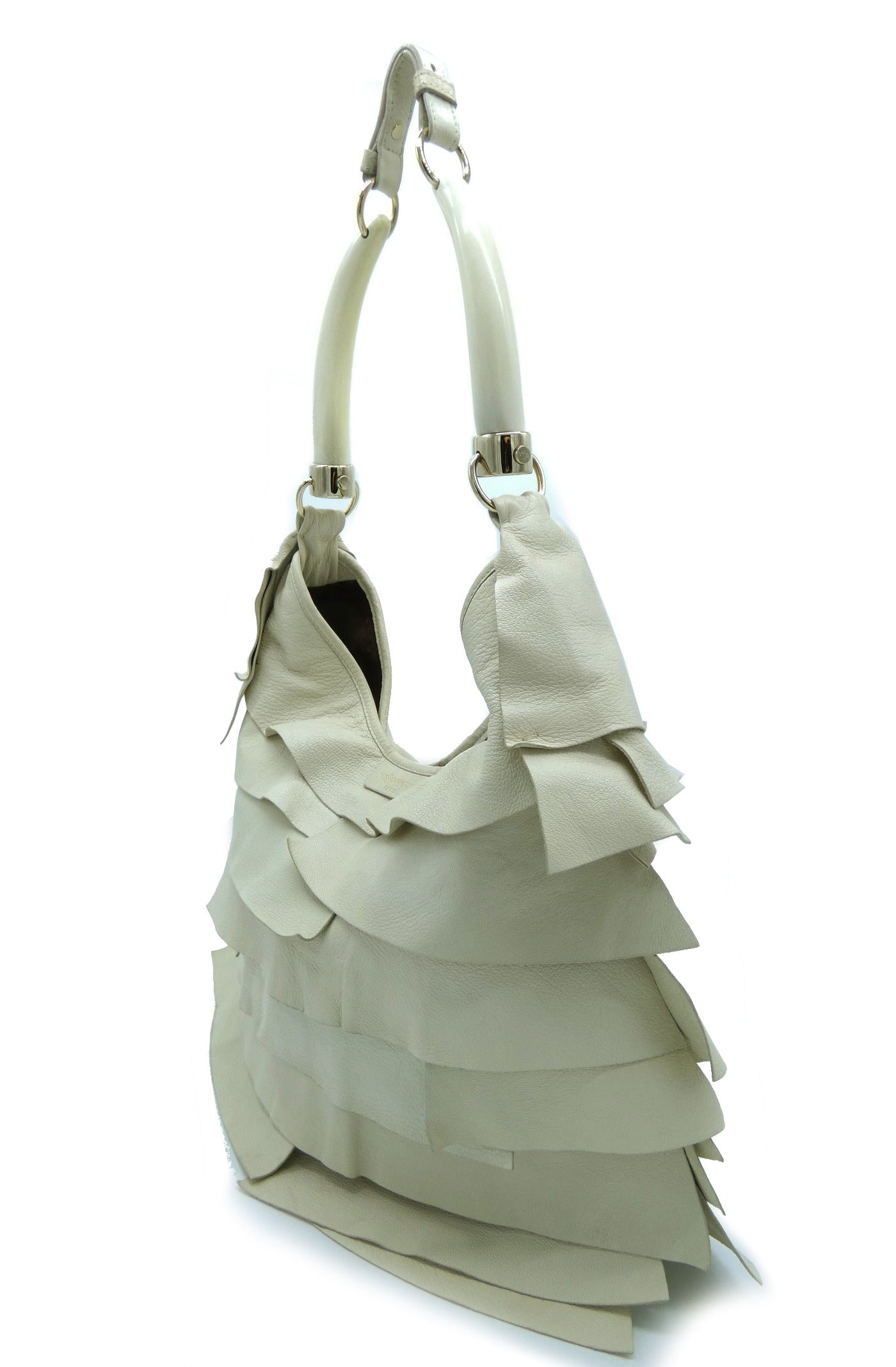 YSL St. Tropez Mombasa Cream Horn Bag – Occhi Azzurri