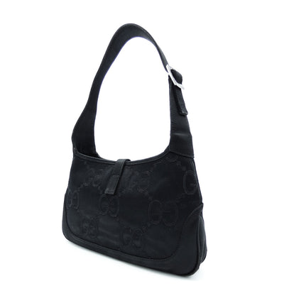 Gucci Black Satin Mini Jackie GG Evening Bag Bag Gucci