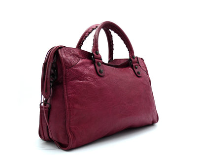 Balenciaga Pourpre Agneau Classic City Motorcycle Bag Bag Balenciaga