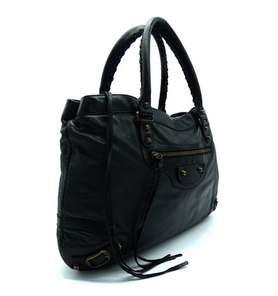 Balenciaga Ink Chevre Step Purse Bag Balenciaga